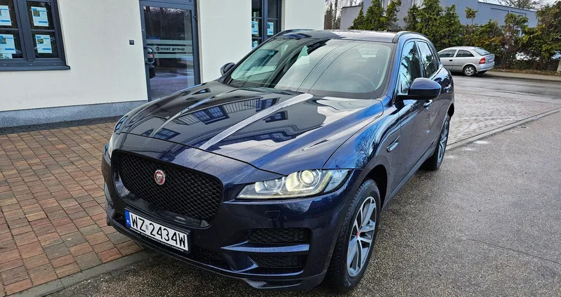 warmińsko-mazurskie Jaguar F-Pace cena 92900 przebieg: 195000, rok produkcji 2017 z Gostyń